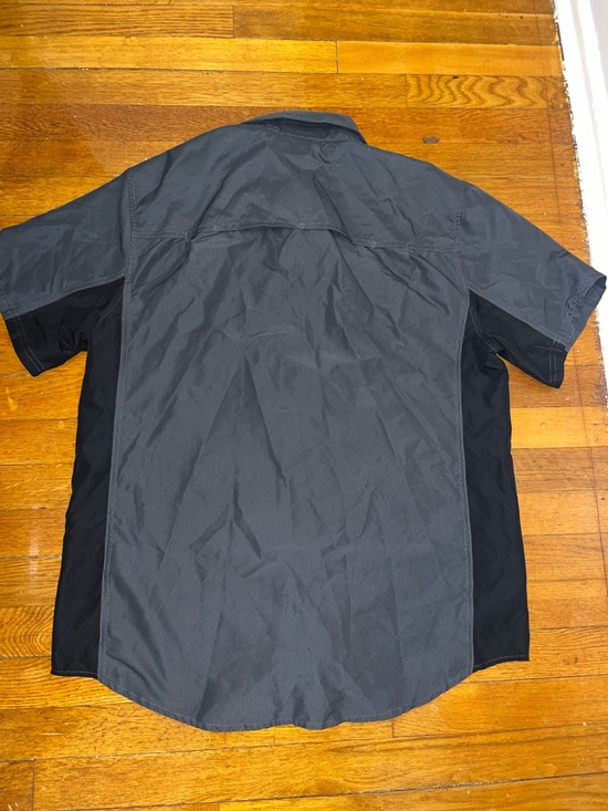 Harley-Davidson Men’s Short-Sleeve Button Shirt — Charcoal & Black - Picture 6 of 10